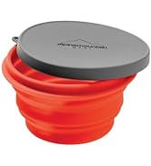 Collapsible Silicone Bowl with Lid for Camping and Backpacking - Camping Dishware Gear Essentials...