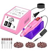 LAVAED Professional Nail Drill Electric Nail File Kit, Nail Filer Electric with 156pcs Sanding Ba...