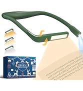 Neck Reading Light, Book Light for Reading in Bed, Eye-friendly Wide Reading Lamp, Bendable Arms ...