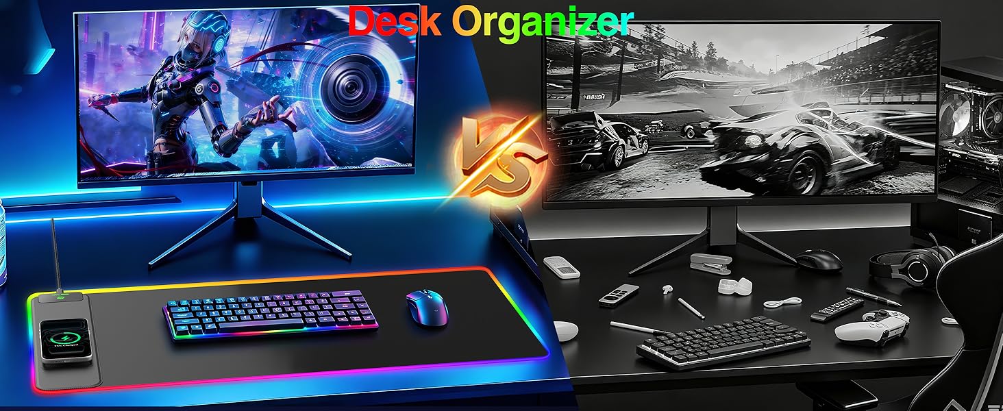 RGB Gaming Mouse Pad with Wireless Charging