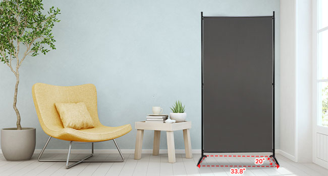 6ft tall indoor Wall Partition Rooms Dividers and Folding Privacy Screens
