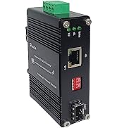 Hereta Industrial 10G Ethernet Media Converter,Fiber Optic Media Converter Optical Transceiver wi...