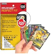 EVORETRO 200 Perfect Fit Sleeves - for Pokemon Card Sleeves, MTG Inner Sleeves, YugiOh, Paldean F...