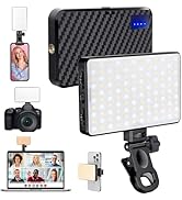 MACTREM 168 LED Selfie Light for iPhone, iPhone Light,Portable Phone Light, 3000Mah Rechargeable ...