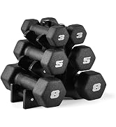 CAP Barbell Neoprene Dumbbell Weights Pairs & Sets | Black