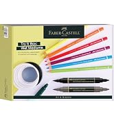 Faber-Castell Try It Box: Wet Mediums, 11 Piece Watercolor Set for Adults with Artist Quality Alb...