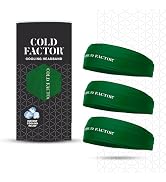COLD FACTOR Instant Cooling Headband 3 Pack | Advanced Evaporative Comfort for Sports & Outdoor |...