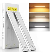 Under Cabinet Lighting Wireless, 2 Pack Under Cabinet Lights, Rechargeable Motion Sensor Light In...