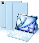 Hamile for iPad Air 13-inch Case Keyboard (M2) - Magnetic Wireless Keyboard with Multi-Touch Trac...