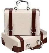 1/12 Miniature Trunk Suitcase 2Pcs Luggage Briefcase Micro Landscape Travel Trunk Photo Props Dol...