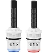 Bathroom Sink Faucet Cartridge Replacement, Faucet Repair Kit for Most Hurran Two Handle Kitchen ...