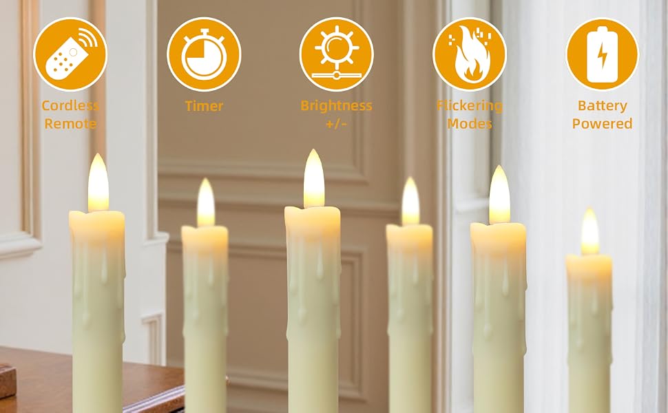 led taper candles