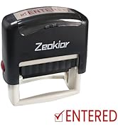 Entered Stamp, Entered Self Inking Rubber Stampers for Office - Business, Accounting, Bookkeeping...