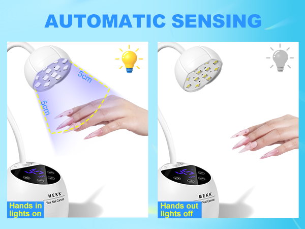 auto sensing uv light for gel nails