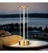 HAPYGI Mini Minimalist Tabe Lamp with Breathing Effect, Cordless LED Desk Lamp Rechargeable Moder...