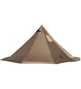 OneTigris Smokey HUT Hot Tent with Stove Jack, Ultralight 4 Season Tipi Tent with Snow Skirt & De...