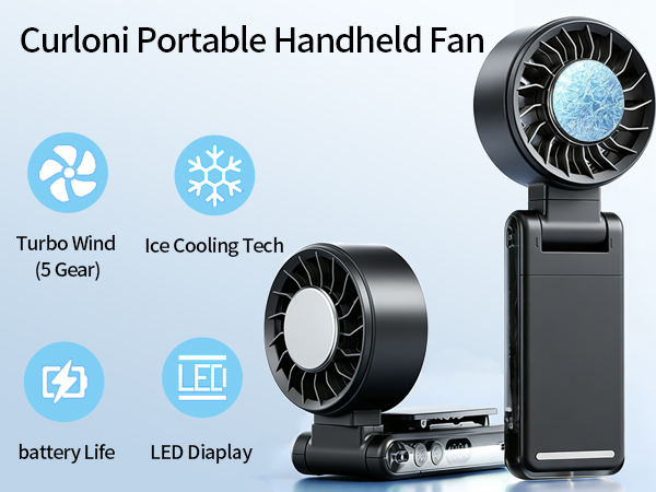 Curloni Portable Handheld Fan