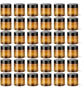Loretoy 36 Pack 2 OZ Plastic Jars with Lids, BPA Free, Reusable, Refillable Transparent Cosmetic ...