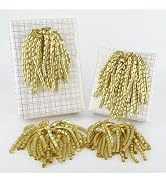 HUIHUANG Gold Christmas Bows Curly Bows for Gift Wrapping Self Adhesive Burst Bow Stick on Christ...