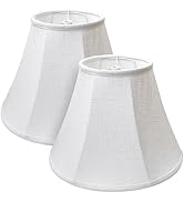 Double White Lamp Shade Set of 2, TOOTOO STAR Large Barrel Lampshade for Floor Light and Table La...