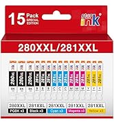15 Pack PGI-280XXL/CLI-281XXL Replacement for Canon 280 281 Ink cartridges Compatible with Canon ...
