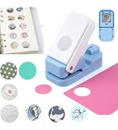 Stamp Puncher 1inch Stamp Edge Circle Punch for Junk Journal & Scrapbooking | Stackable Design Ne...