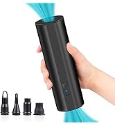 Electric Air Pump for Inflatables- 2×2000mAH Rechargeable Battery Powered Air Mattress Pump- Cord...