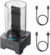 GRAUGEAR M.2 NVMe SATA PCIe SSD Enclosure Adapter Docking Station with Cooling Fan, USB3.2 Gen2 1...