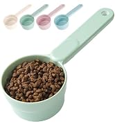 Joyinjojo Dog Food Scoop 1 Cup 1/2 Cup - Melamine Dog Food Measuring Cup, Pet Food Scoop for Dog ...