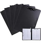 FRETONBA Clipboard Folder, 5 Pack A4 Foldable Clipboard with Horizontal and Vertical Double Metal...