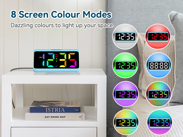 alarm clock with rgb screen