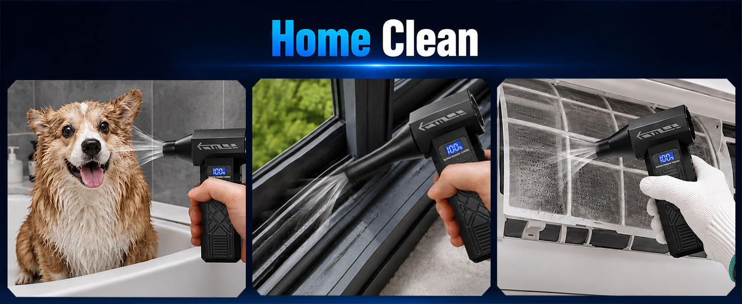 Compressed Air Duster Dust Blower for House