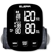 ELERA Blood Pressure Monitors for Home Use, Automatic Upper Arm Blood Pressure Monitor with Large...