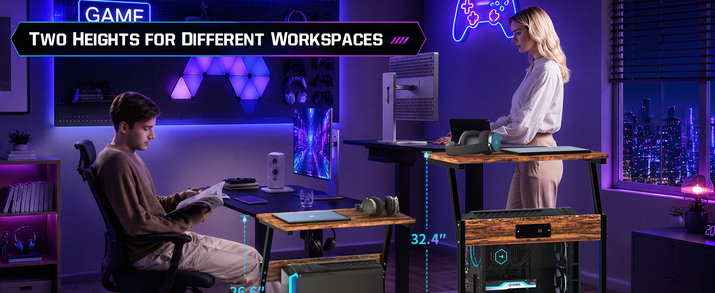 computer stand for floor