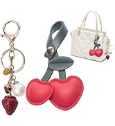 ANROFA Cute Jellyfish Keychain,Aesthetic Y2K Keyring,Stylish Kawaii Accessories for Handbag Backp...