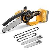 Mini Chainsaw for Dewalt 20V MAX Battery, 8-Inch Brushless Cordless Pruning Chainsaw, 24.6FT/S Fa...