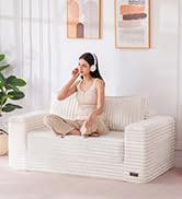MAXYOYO Convertible Sofa Bed, 2 in 1 Folding Couch Bed for Small Space, Pull Out Loveseat Sleeper...