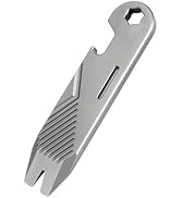 WARHERO Titanium EDC Pry Bar Multitool, Small Keychain Prybar Tool with Bottle & Box Opener, Port...