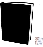 Black Stretchable Jumbo Book Sleeve Covers, Washable Durable Reusable Book Protector fits Hardcov...