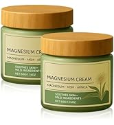 rexibuz 2Pcs Magnesium Cream with MSM & Arnica, Nerve Relief Magnesium Cream, Fast-Absorbing & No...