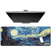 Cacoy Gaming Mouse Pad, 39.4x15.7inch Large Mouse Mat for Desk, Non-Slip Desk Pad for Keyboard an...