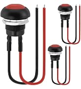 3 Pack 12 mm Momentary Push Button Switches, BENACES IP20 Dustproof Instantaneous Push Button ON-...