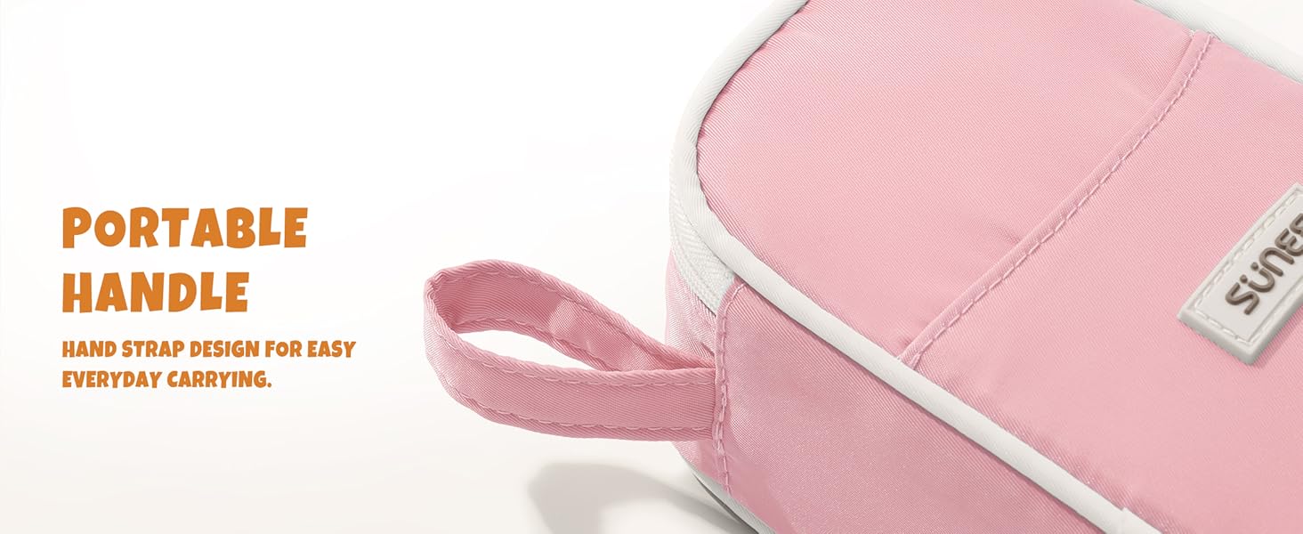 SUNEE Cute Pencil Case, Aesthetic Pen Pouch, Colored Large Pencil Bag with Zipper, Kawaii Stationery