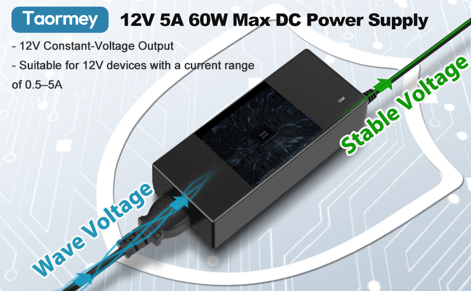 12v 5a 60w ac to dc adapter