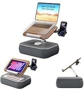 V-Hold Height & Angle Adjustable Laptop Lap Desk, Laptop Desk with Cushion, Fits up to 16 inch La...