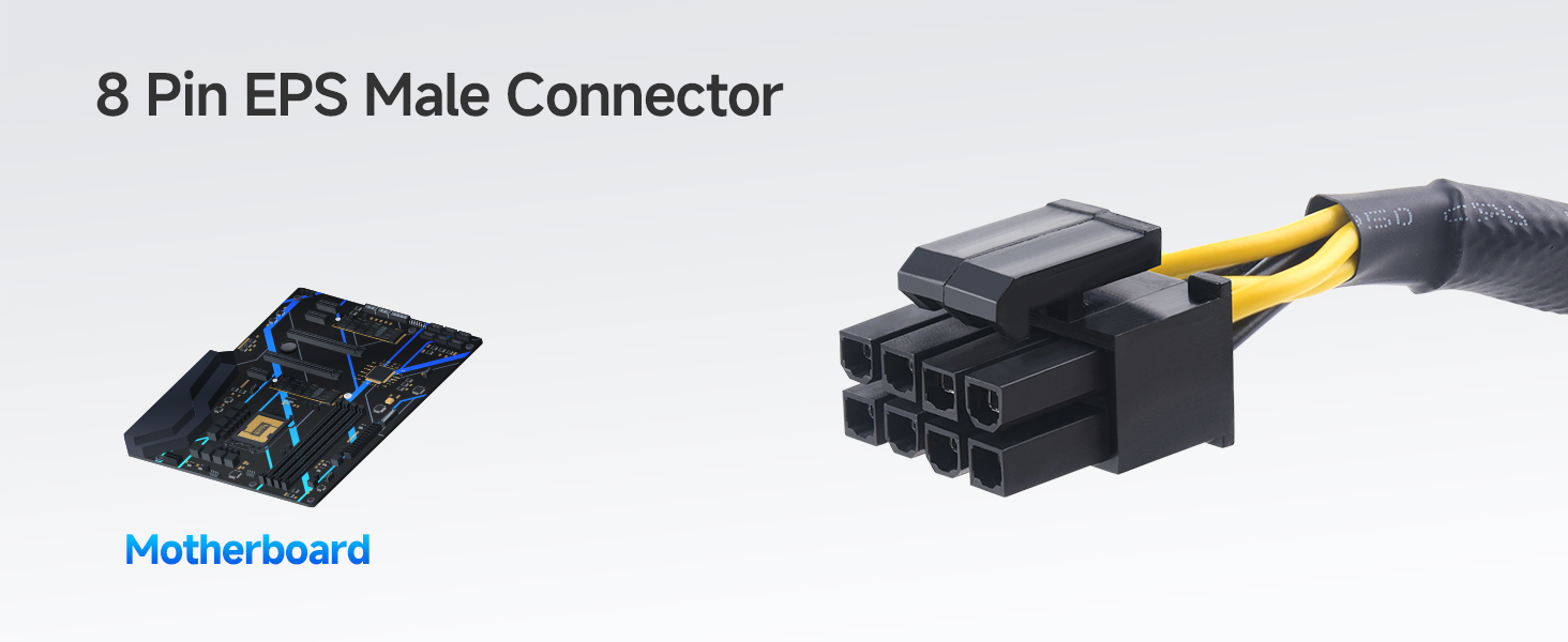 8 Pin EPS CPU Extension Cable