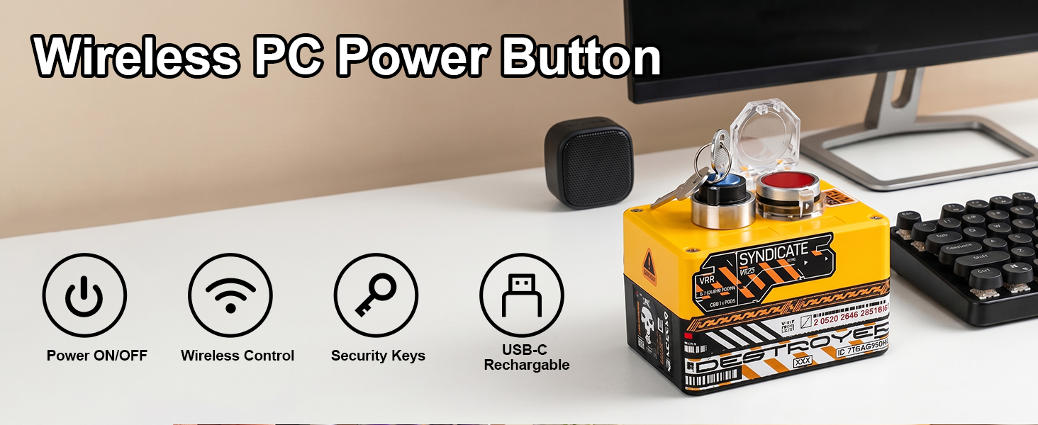 wireless pc power button