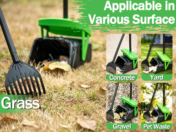 FUSBUNTY Dog Pooper Scooper Swivel Bin with 100 Waste Bags