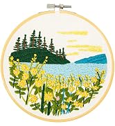 DIAMOND DOTZ Mountain Lake Embroidery Kit - 5.0"