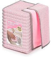 WYDZKJ 12Pack Upgrade Multipurpose Wire Dishwashing Rags, Dual-Side Non Scratch Wire Dishcloth, f...